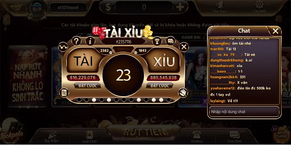 Nhất VIP – Địa chỉ quen thuộc cho anh em mê tài xỉu free